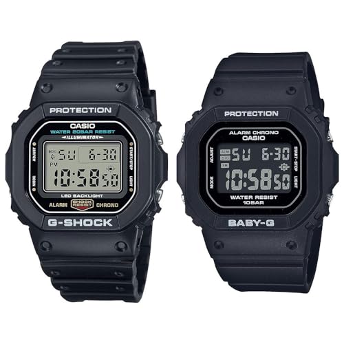 [カシオ]CASIO ペアウォッチ G-SHOCK Baby-G メンズ レディース Gショック ベビーG 防水 ブラック dw-5600ue-1jfbgd-565u-1jf 腕時計 [国内正規品]